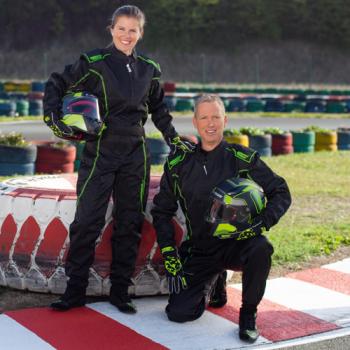 Speed Racing Overall | BARCELONA RS-1 | schwarz,neongelb Gr.140